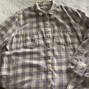 Madewell checked flannel shirt.